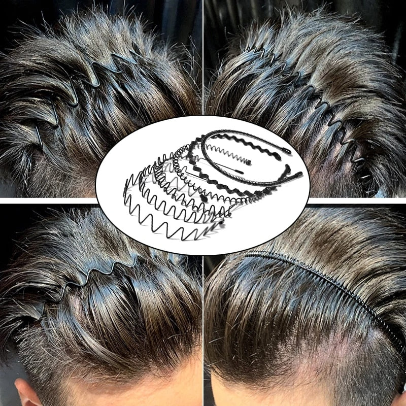 Unisex Metal Wavy Spring Hair