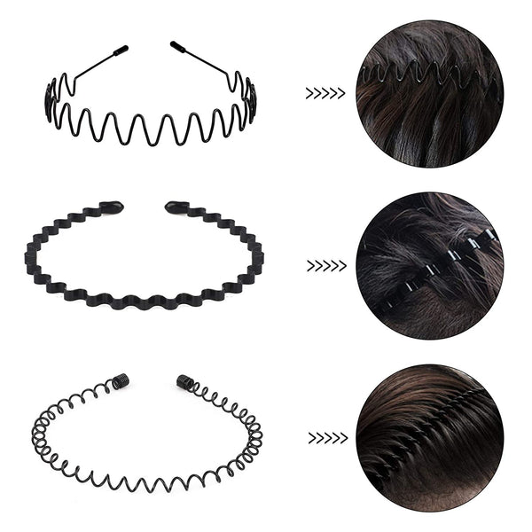 Unisex Metal Wavy Spring Hair