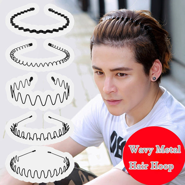 Unisex Metal Wavy Spring Hair